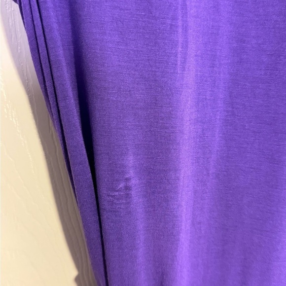 New York & Company Button-Accent‎ Belted Shirtdress Purple size small - Picture 4 of 5